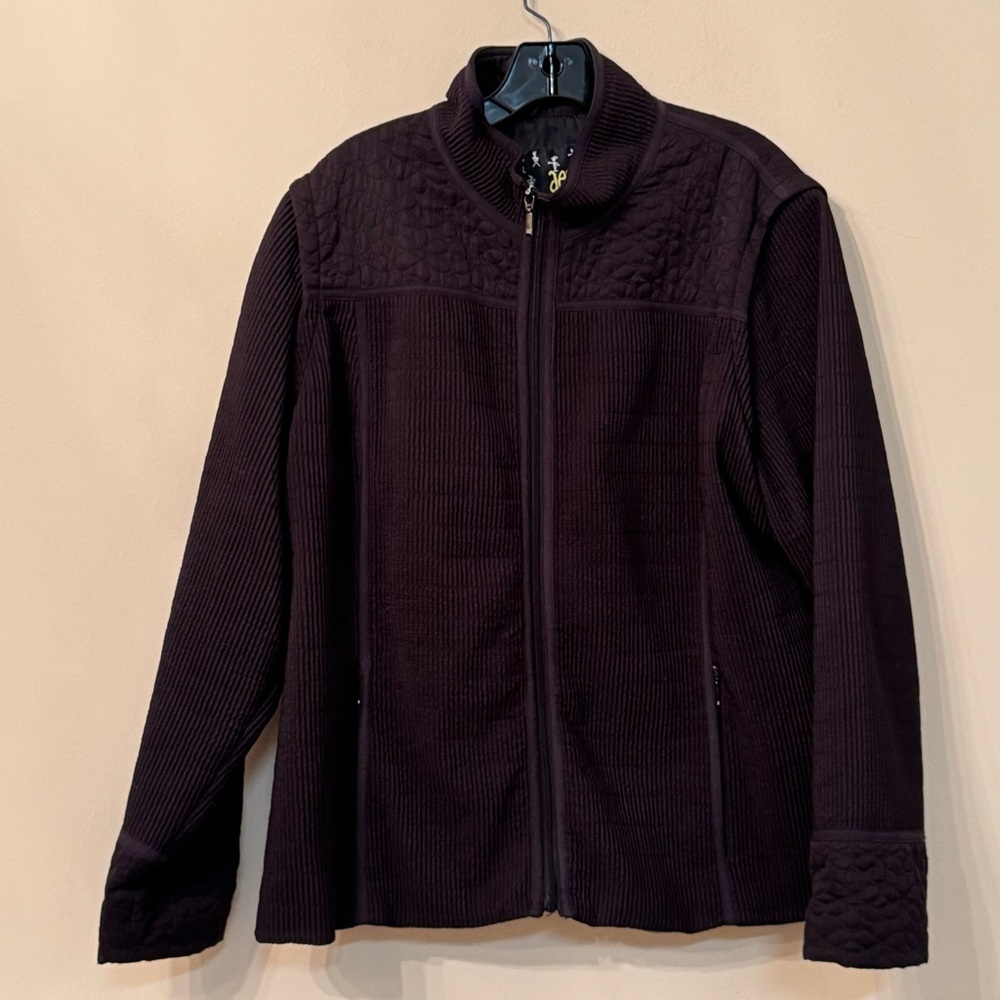 Aeros Kristen Blake Quilted Zip Up Pop Up Collar Size Jacket 2X